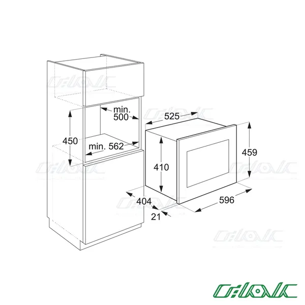 یخچال نوشیدنی توکار مونوگرام مدل MBF 63 W 24 GE