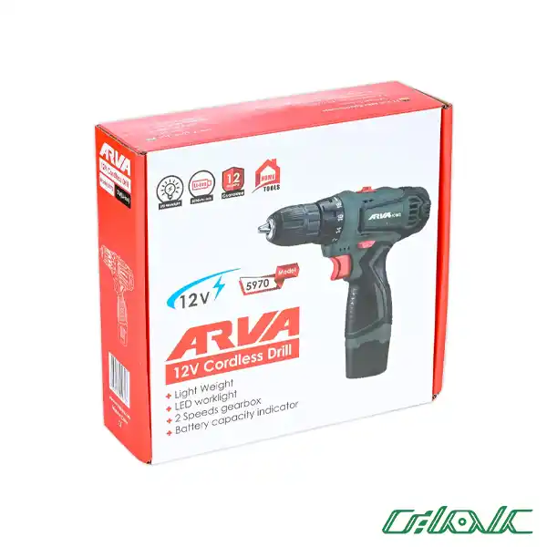 دریل پیچ گوشتی شارژی آروا مدل 5970